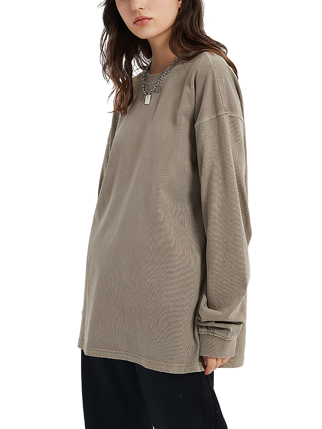 Enzyme Washed Long Sleeve T-Shirt – Custom Basics | Tapstitch-11